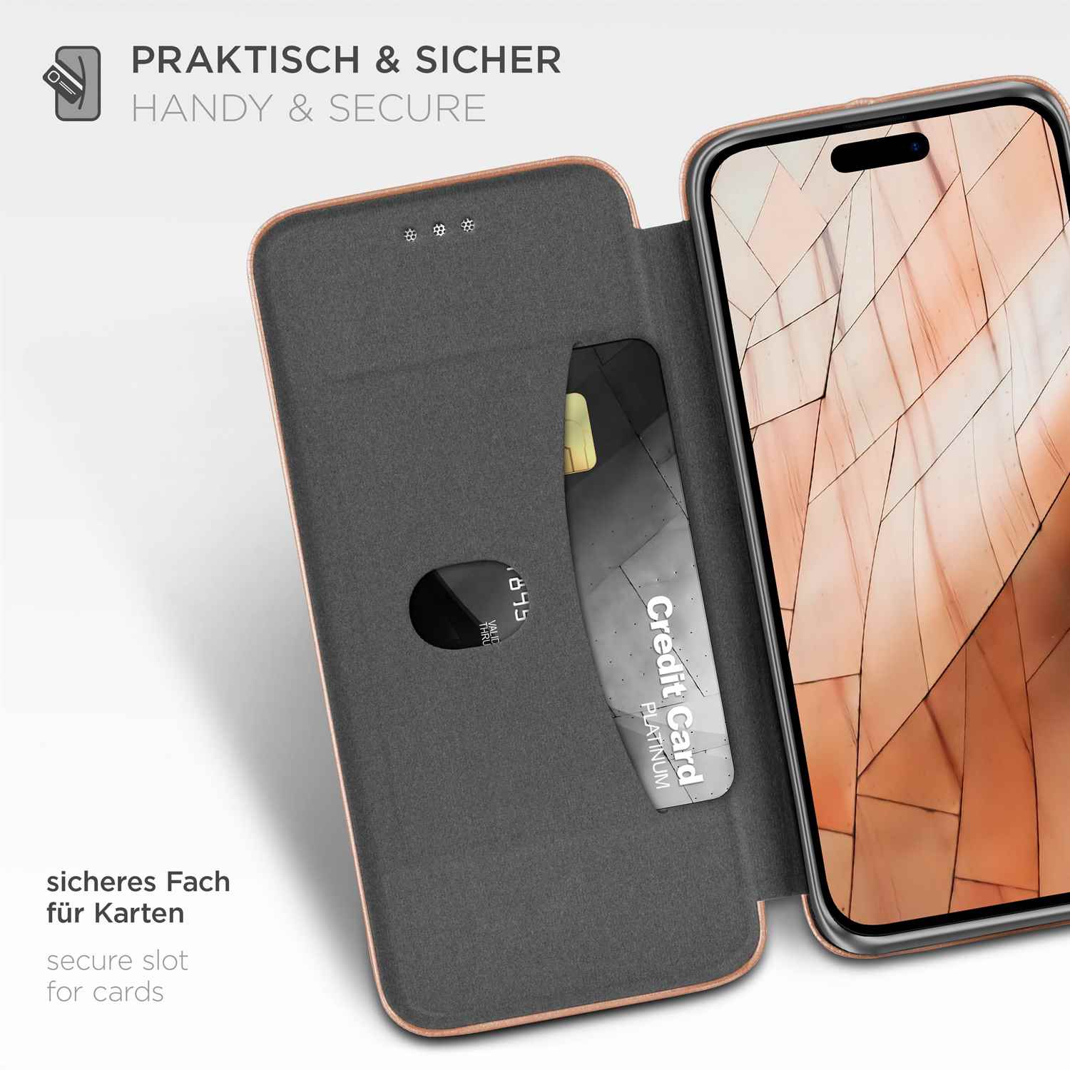 ONEFLOW Business Case iPhone 14 Pro Max Handytasche mit Kartenfach – Weiteres Produktbild 2