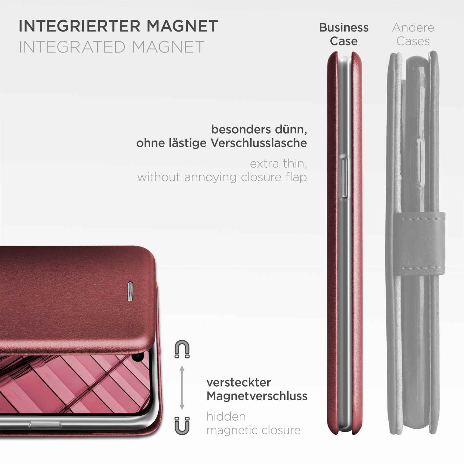 ONEFLOW Business Case iPhone 14 Pro Max Handytasche mit Kartenfach – Weiteres Produktbild 5