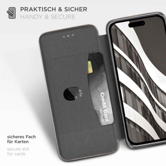 ONEFLOW Business Case iPhone 14 Pro Handytasche mit Kartenfach – Weiteres Produktbild 3