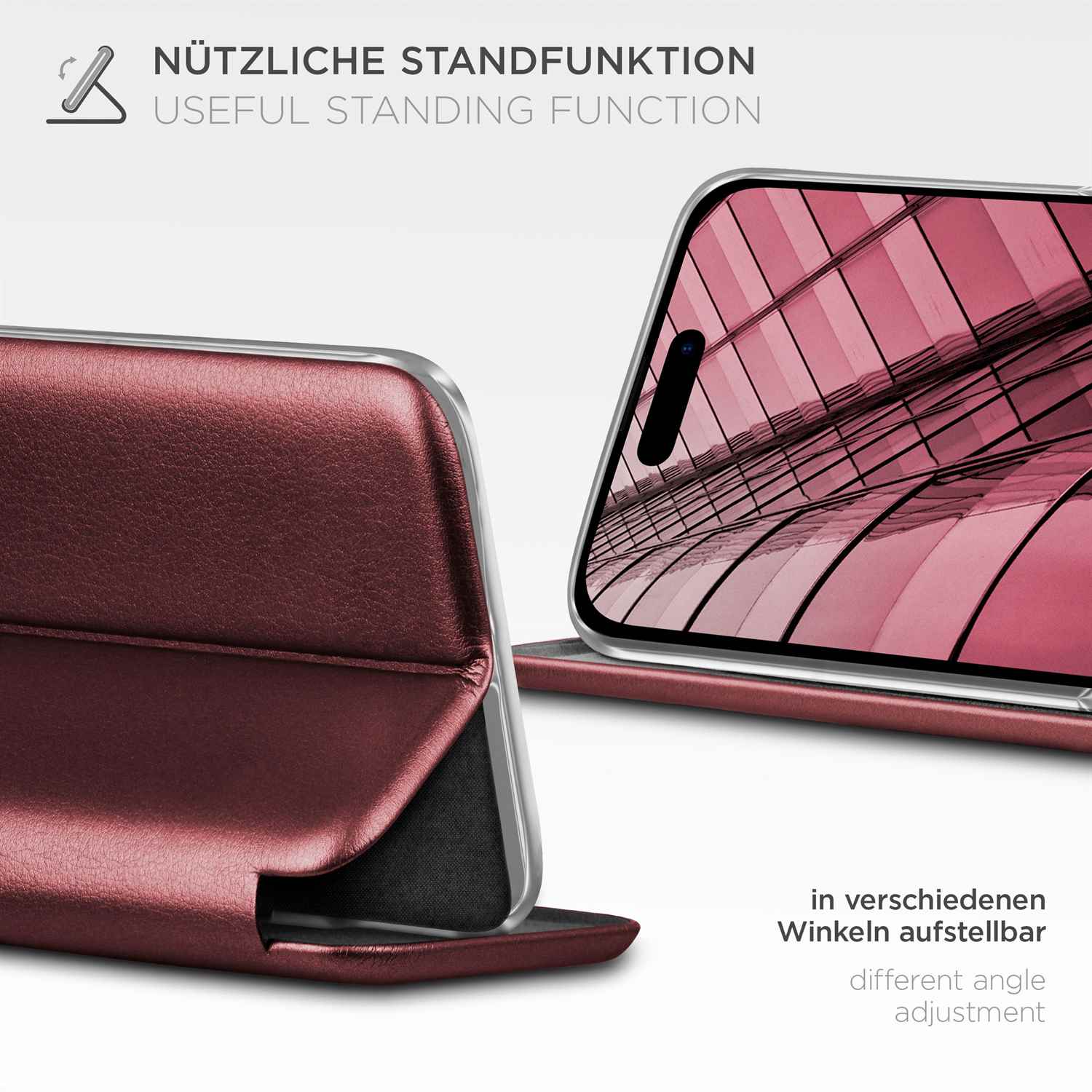 ONEFLOW Business Case iPhone 14 Pro Handytasche mit Kartenfach – Weiteres Produktbild 1