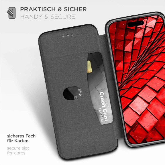 ONEFLOW Business Case iPhone 16 Plus Handytasche mit Kartenfach – Weiteres Produktbild 3