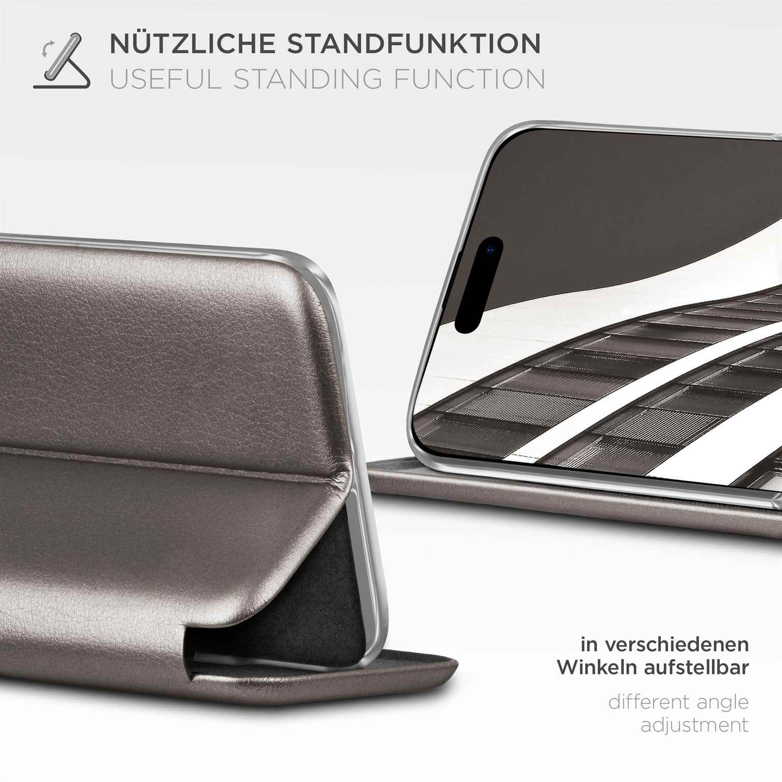 ONEFLOW Business Case iPhone 16 Handytasche mit Kartenfach – Weiteres Produktbild 1