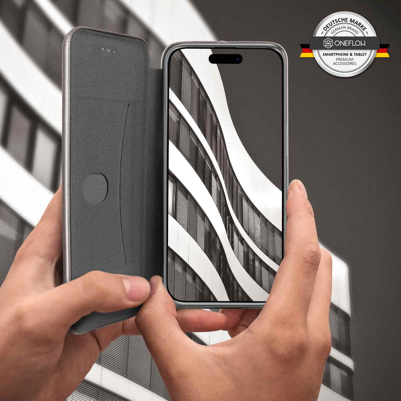 ONEFLOW Business Case iPhone 16 Handytasche mit Kartenfach – Weiteres Produktbild 6
