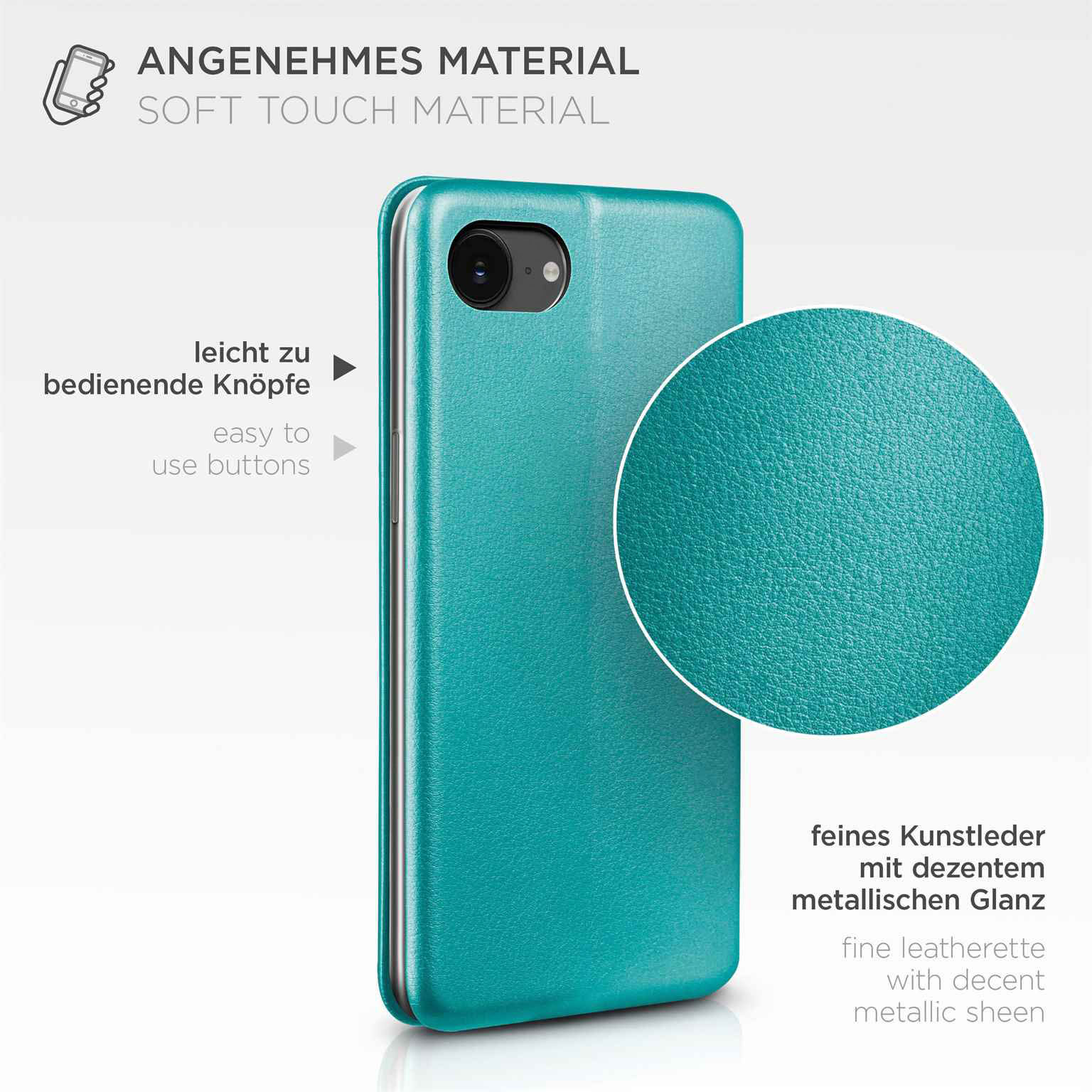 ONEFLOW Business Case iPhone 16e Handytasche mit Kartenfach – Weiteres Produktbild 5