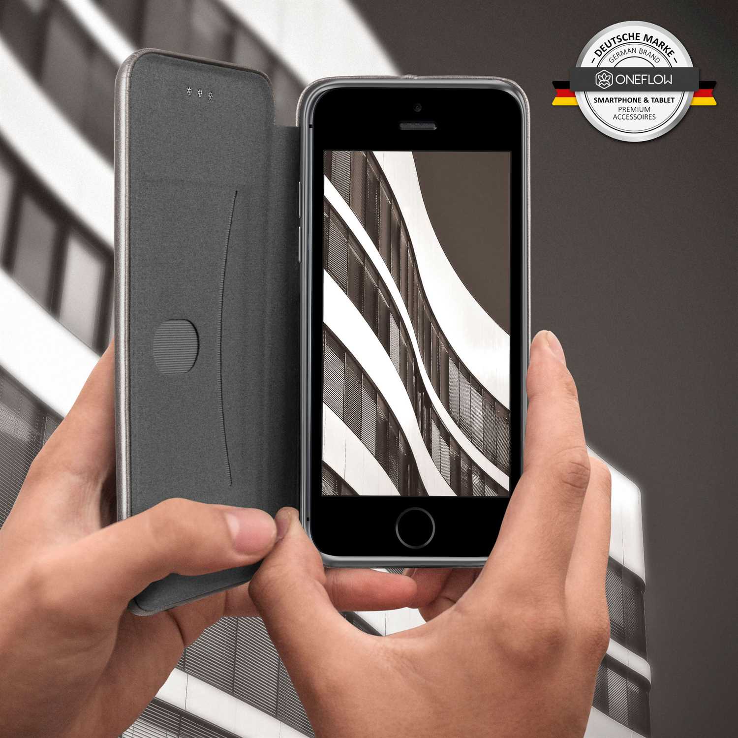 ONEFLOW Business Case iPhone 5 Handytasche mit Kartenfach – Weiteres Produktbild 6