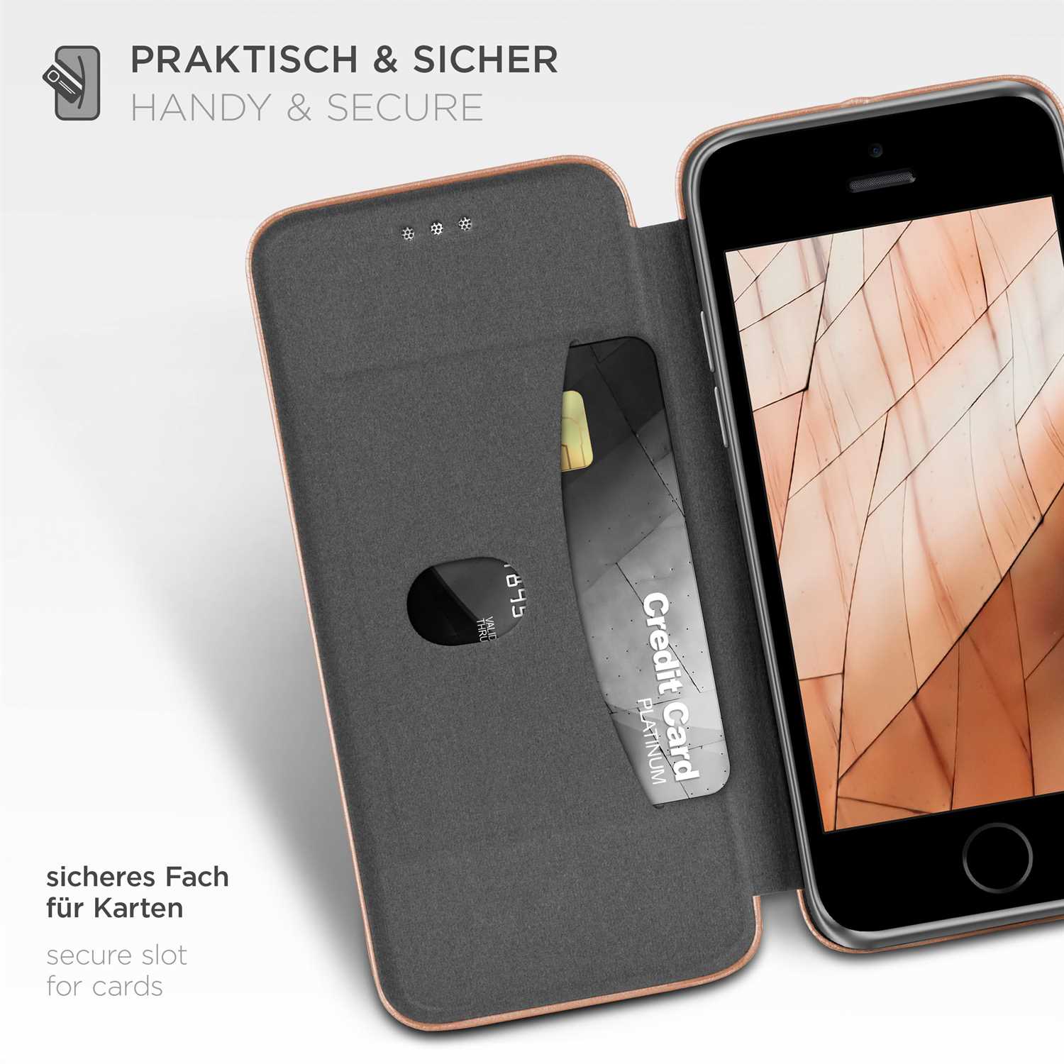 ONEFLOW Business Case iPhone 5 Handytasche mit Kartenfach – Weiteres Produktbild 3