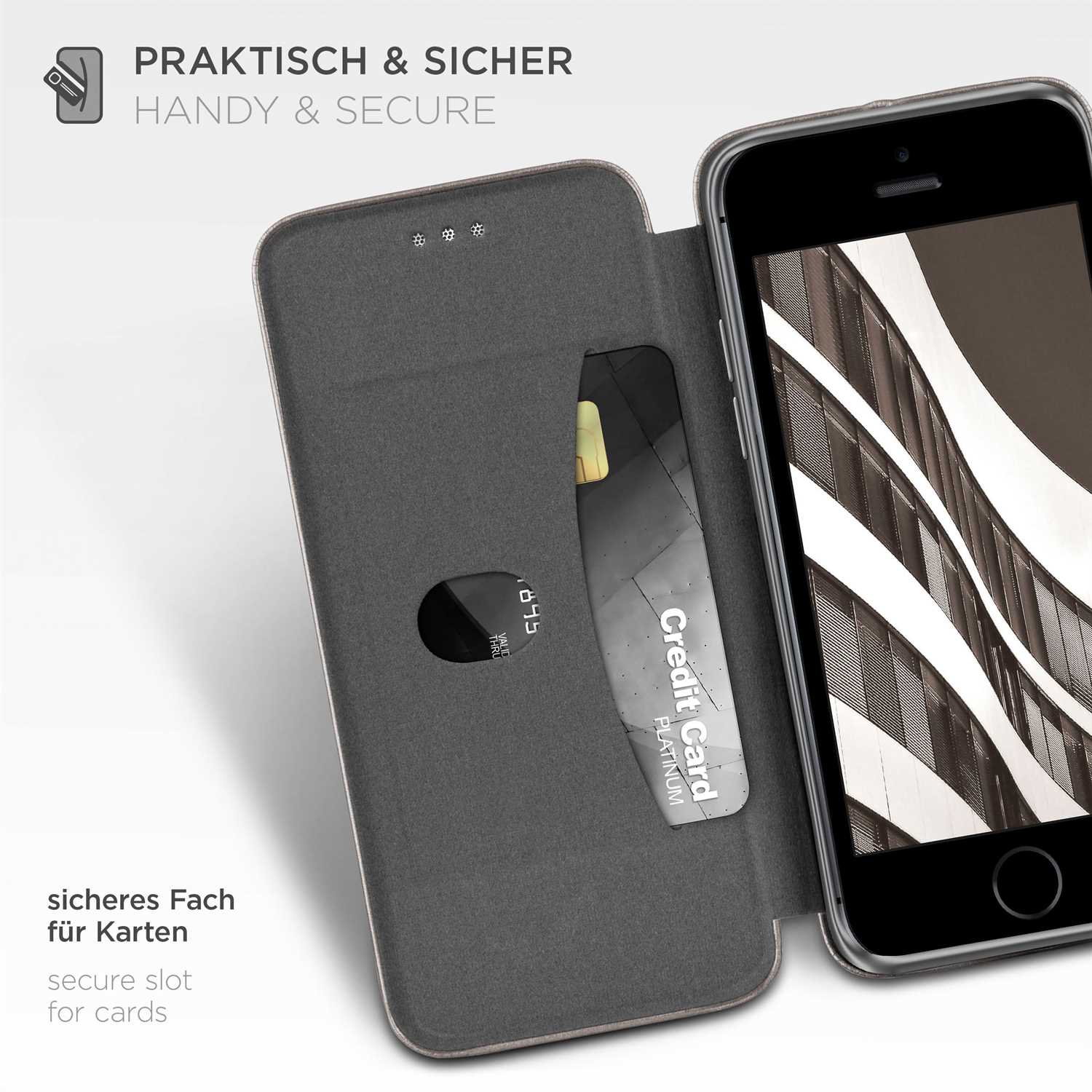 ONEFLOW Business Case iPhone 5s Handytasche mit Kartenfach – Weiteres Produktbild 3 ONEFLOW Business Case iPhone 5s Handytasche mit Kartenfach – Weiteres Produktbild 3