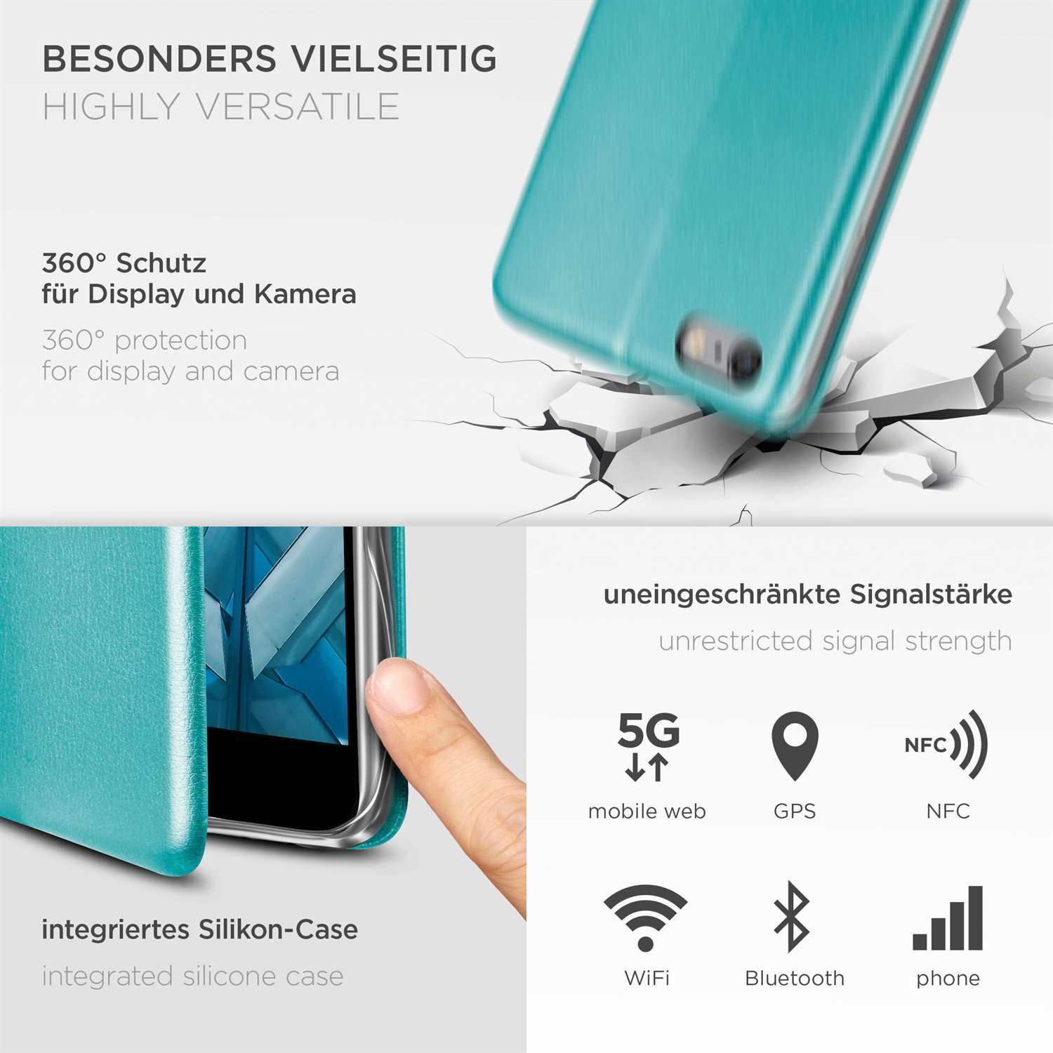 ONEFLOW Business Case iPhone 6 Handytasche mit Kartenfach – Weiteres Produktbild 3