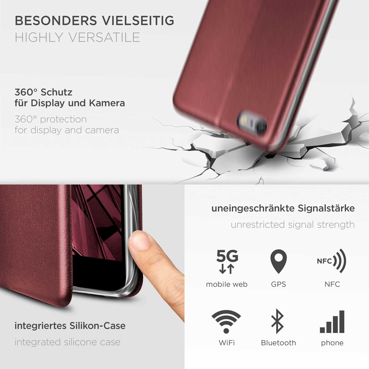 ONEFLOW Business Case iPhone 6s Handytasche mit Kartenfach – Weiteres Produktbild 4 ONEFLOW Business Case iPhone 6s Handytasche mit Kartenfach – Weiteres Produktbild 4