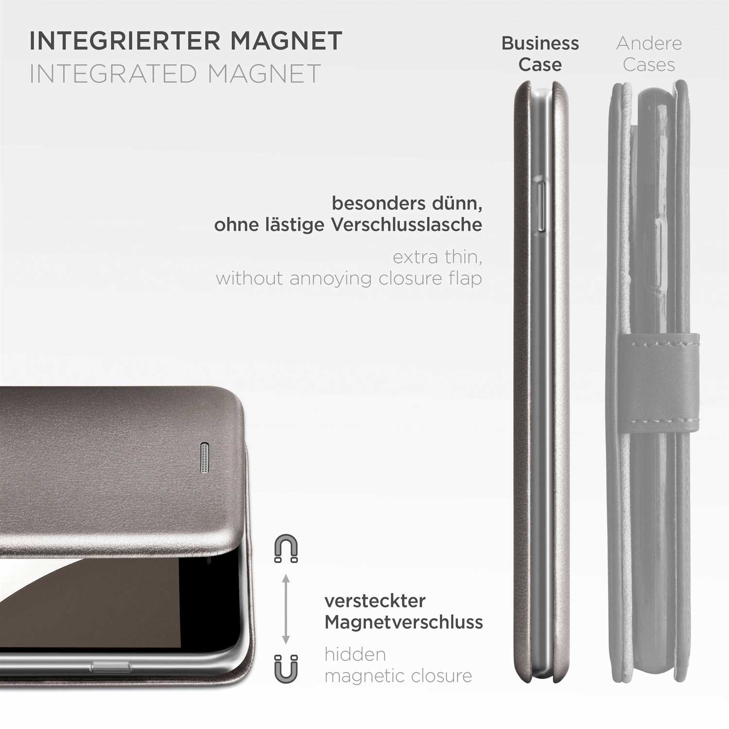 ONEFLOW Business Case iPhone 7 Handytasche mit Kartenfach – Weiteres Produktbild 5