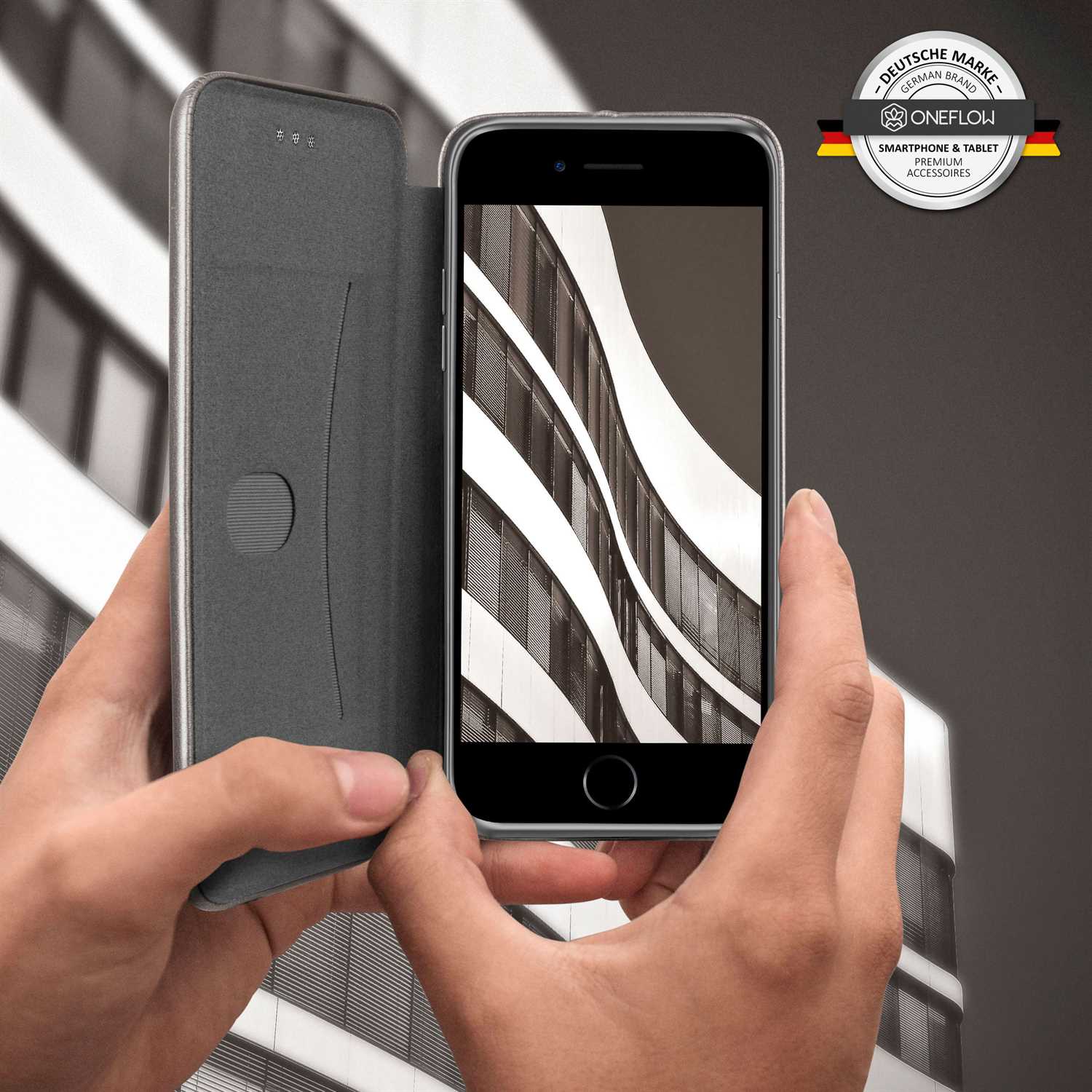 ONEFLOW Business Case iPhone 7 Handytasche mit Kartenfach – Weiteres Produktbild 6