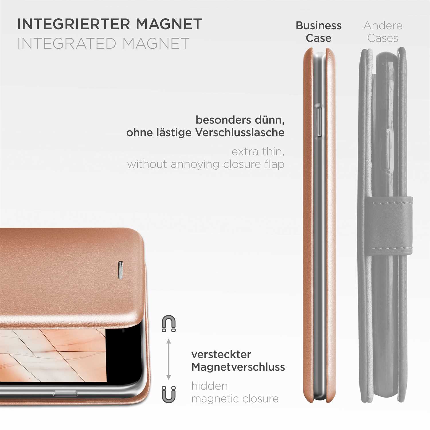 ONEFLOW Business Case iPhone 8 Handytasche mit Kartenfach – Weiteres Produktbild 5
