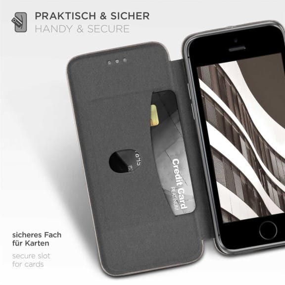 ONEFLOW Business Case iPhone SE (2016) Handytasche mit Kartenfach – Weiteres Produktbild 3 ONEFLOW Business Case iPhone SE (2016) Handytasche mit Kartenfach – Weiteres Produktbild 3