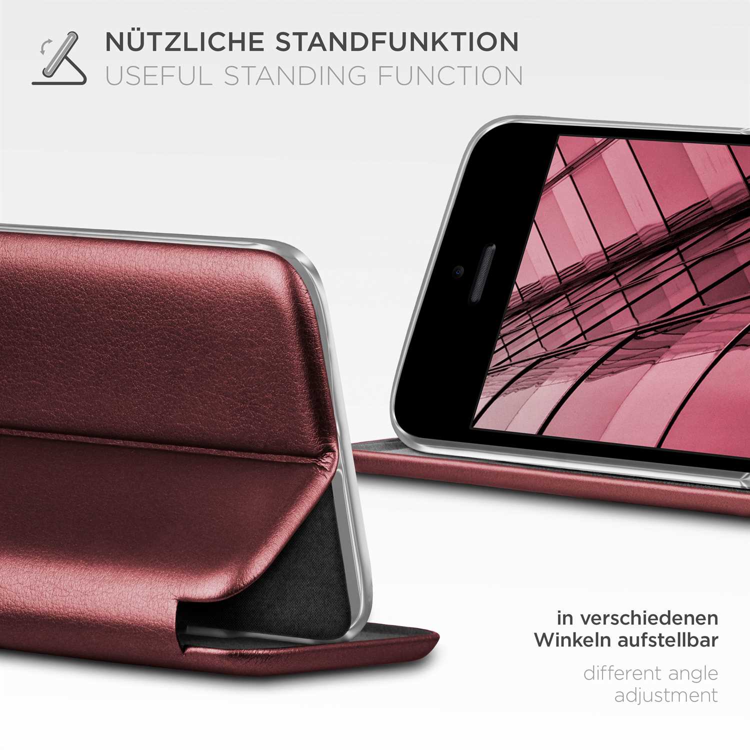 ONEFLOW Business Case iPhone SE (2016) Handytasche mit Kartenfach – Weiteres Produktbild 1