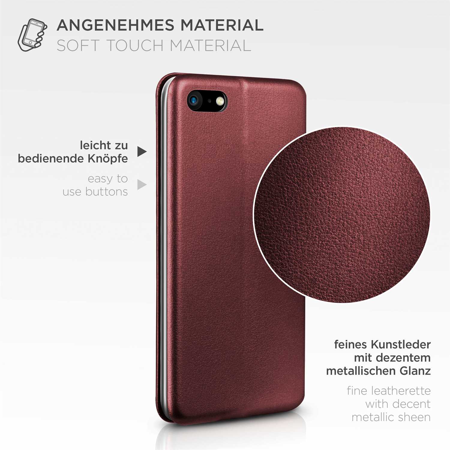 ONEFLOW Business Case iPhone SE (2016) Handytasche mit Kartenfach – Weiteres Produktbild 4