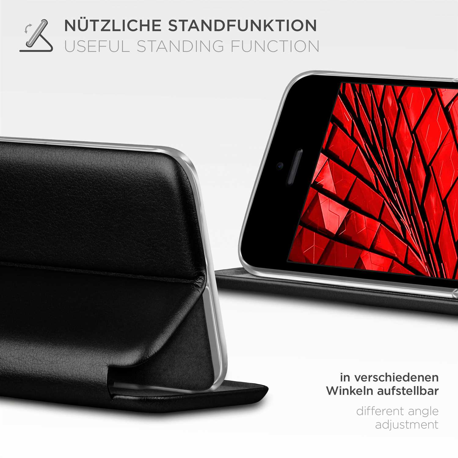 ONEFLOW Business Case iPhone SE (2016) Handytasche mit Kartenfach – Weiteres Produktbild 1