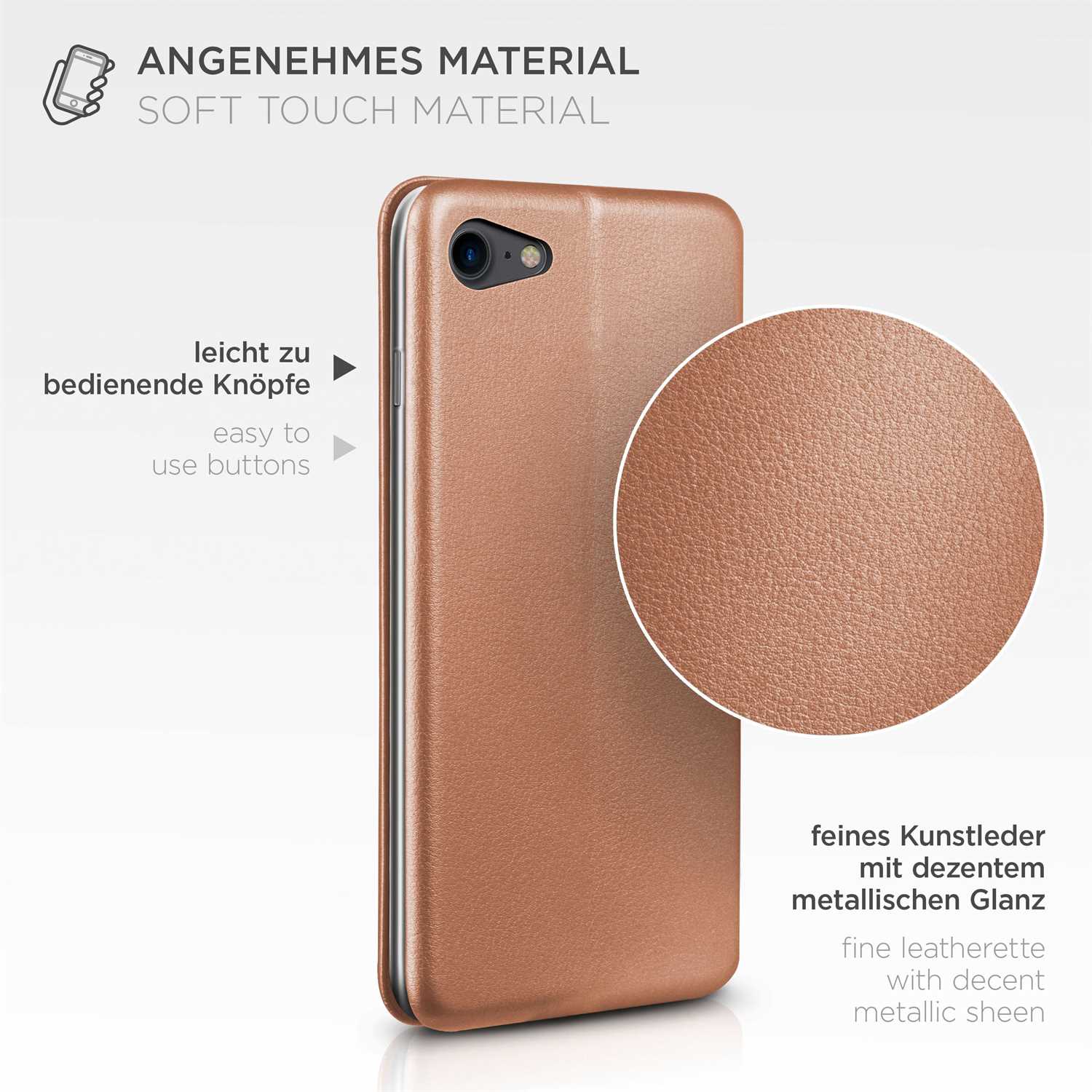 ONEFLOW Business Case iPhone SE (2020) Handytasche mit Kartenfach – Weiteres Produktbild 5