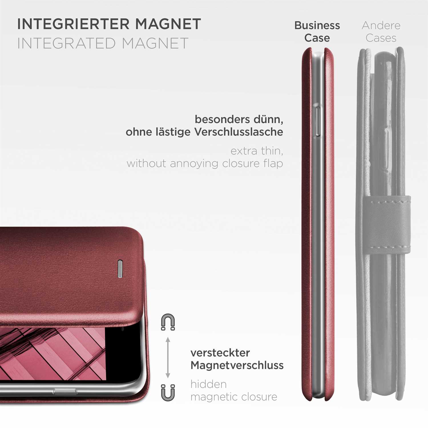 ONEFLOW Business Case iPhone SE (2020) Handytasche mit Kartenfach – Weiteres Produktbild 6