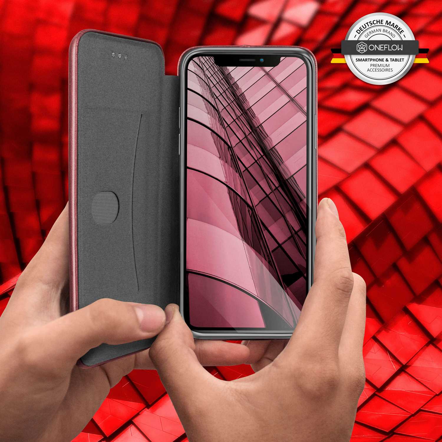 ONEFLOW Business Case iPhone XS Handytasche mit Kartenfach – Weiteres Produktbild 6
