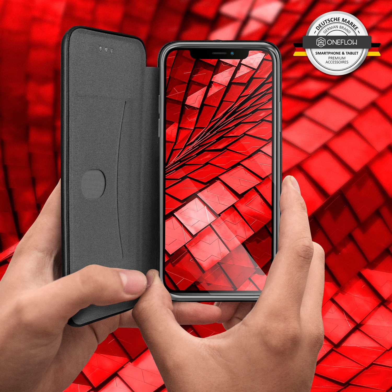 ONEFLOW Business Case iPhone XS Handytasche mit Kartenfach – Weiteres Produktbild 6