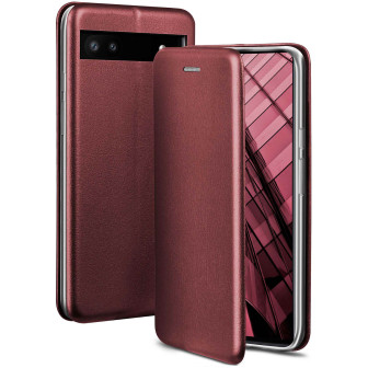 ONEFLOW Business Case Google Pixel 6a Handytasche mit Kartenfach – Burgund - Red