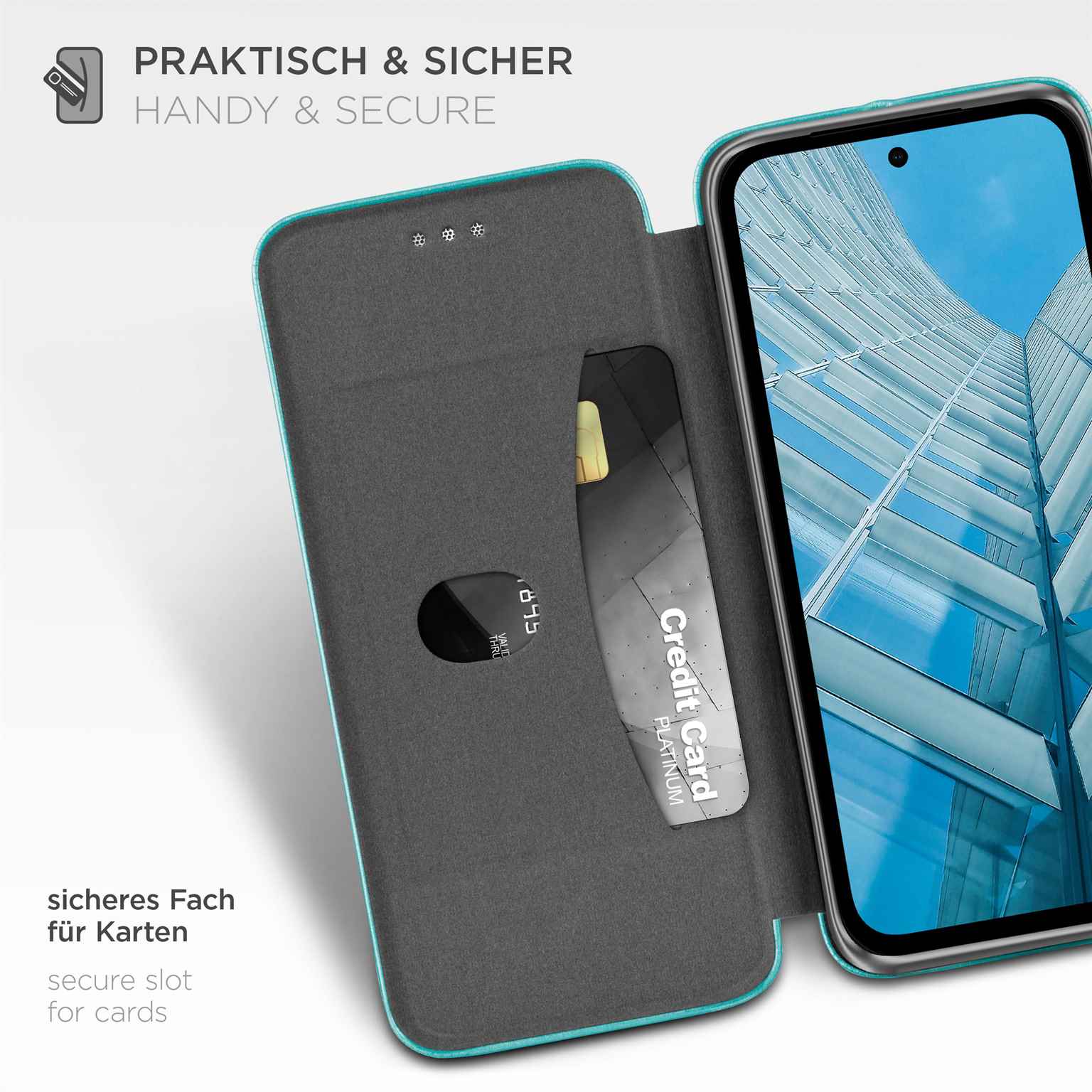 ONEFLOW Business Case Google Pixel 8a Handytasche mit Kartenfach – Weiteres Produktbild 2