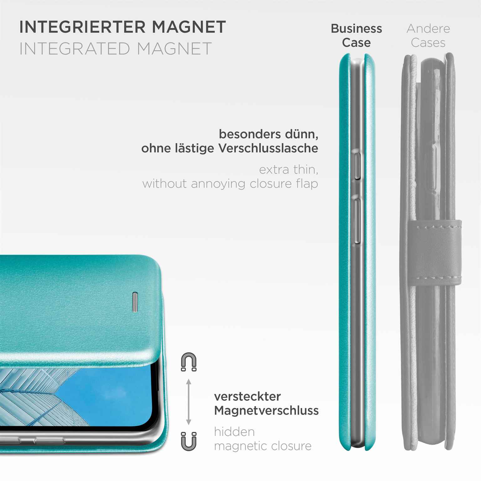 ONEFLOW Business Case Google Pixel 8a Handytasche mit Kartenfach – Weiteres Produktbild 5