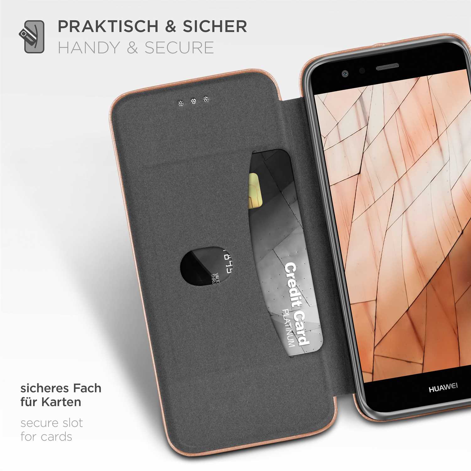 ONEFLOW Business Case Huawei P10 Lite Handytasche mit Kartenfach – Weiteres Produktbild 2