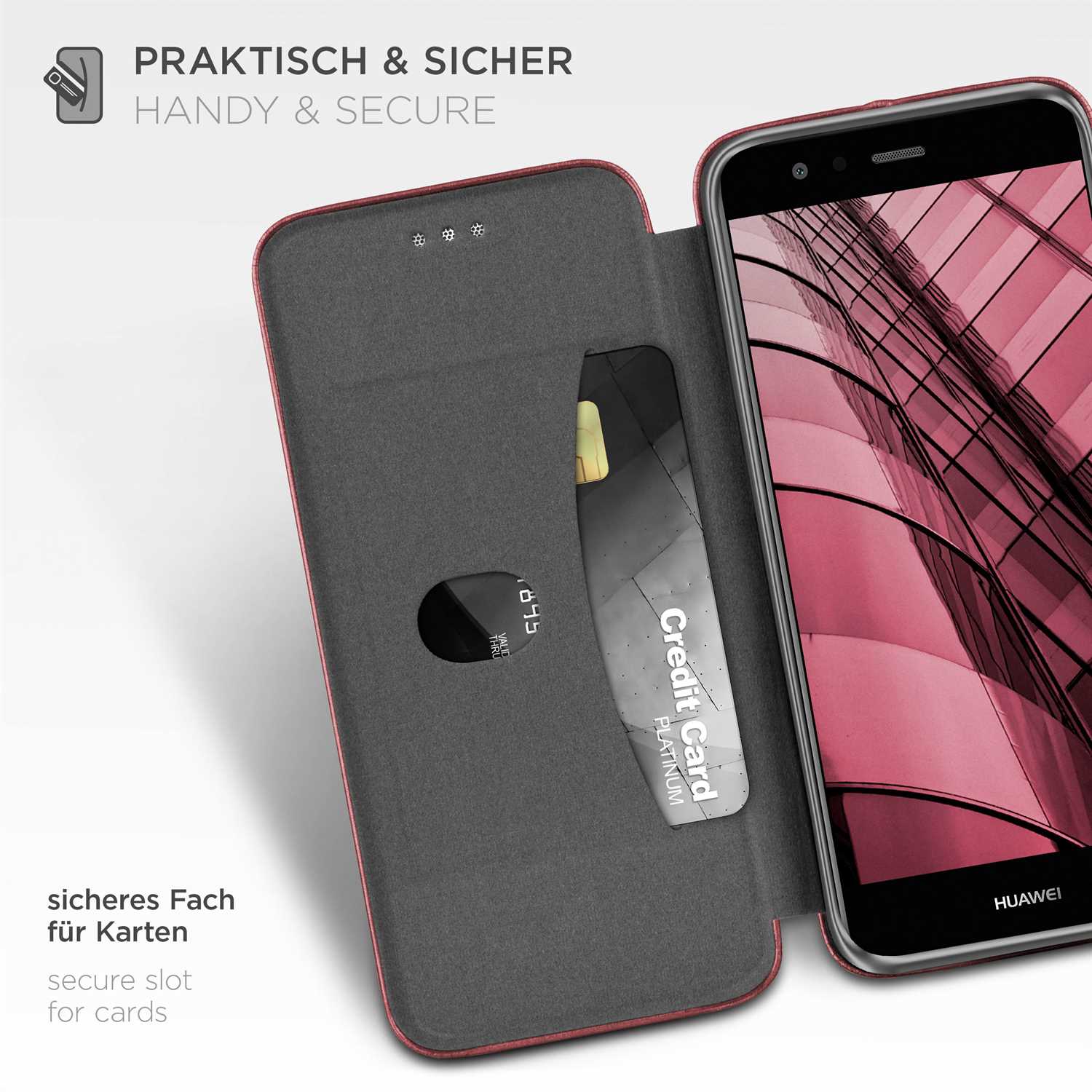 ONEFLOW Business Case Huawei P10 Lite Handytasche mit Kartenfach – Weiteres Produktbild 3 ONEFLOW Business Case Huawei P10 Lite Handytasche mit Kartenfach – Weiteres Produktbild 3