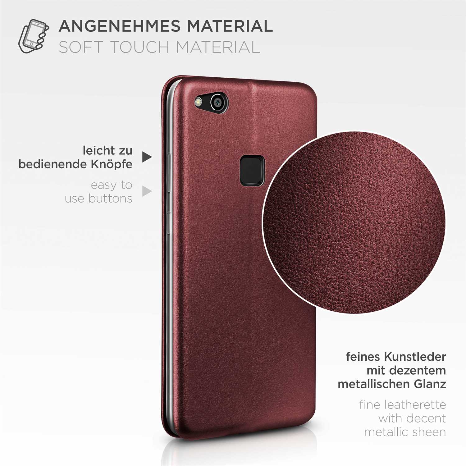 ONEFLOW Business Case Huawei P10 Lite Handytasche mit Kartenfach – Weiteres Produktbild 4