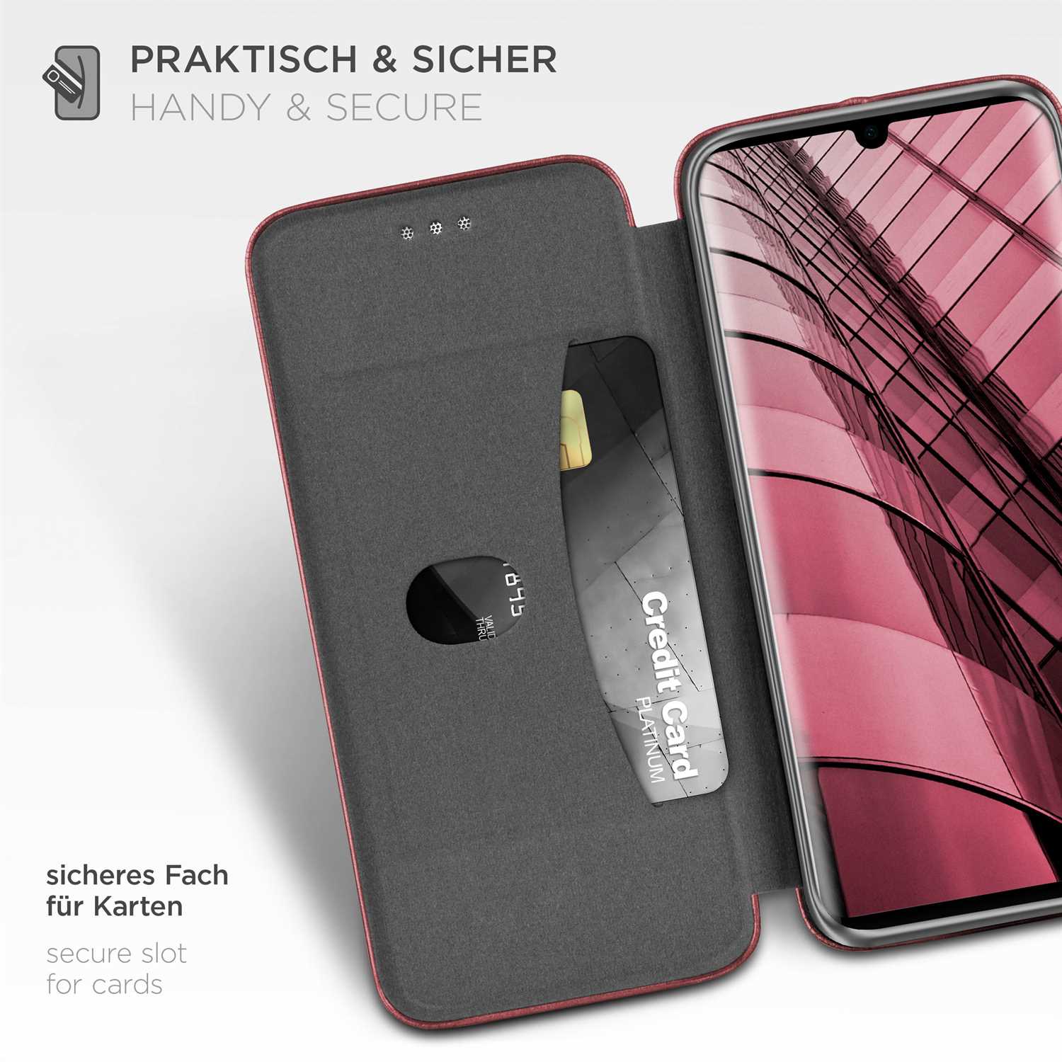 ONEFLOW Business Case Huawei P30 Pro Handytasche mit Kartenfach – Weiteres Produktbild 3