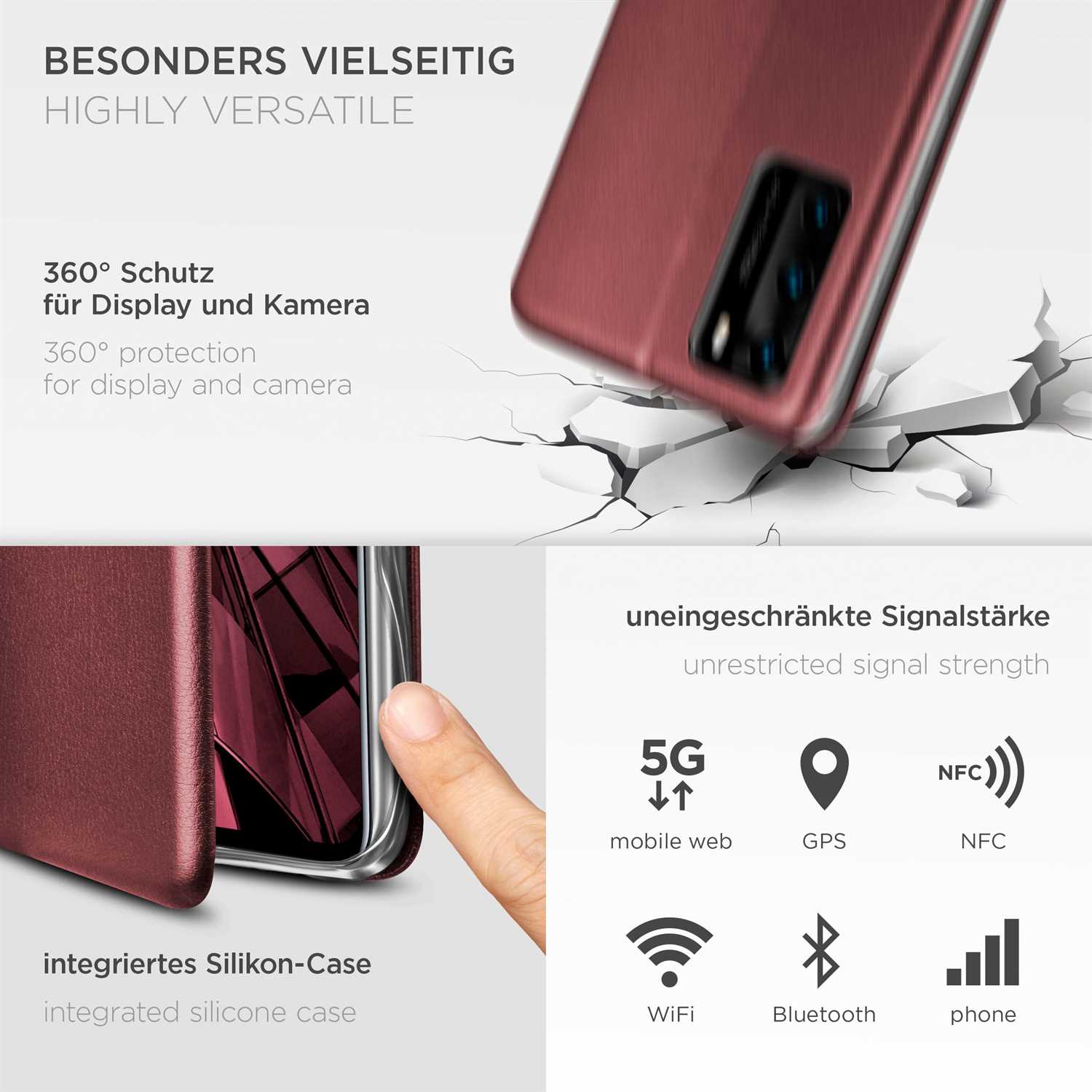 ONEFLOW Business Case Huawei P40 Handytasche mit Kartenfach – Weiteres Produktbild 4 ONEFLOW Business Case Huawei P40 Handytasche mit Kartenfach – Weiteres Produktbild 4