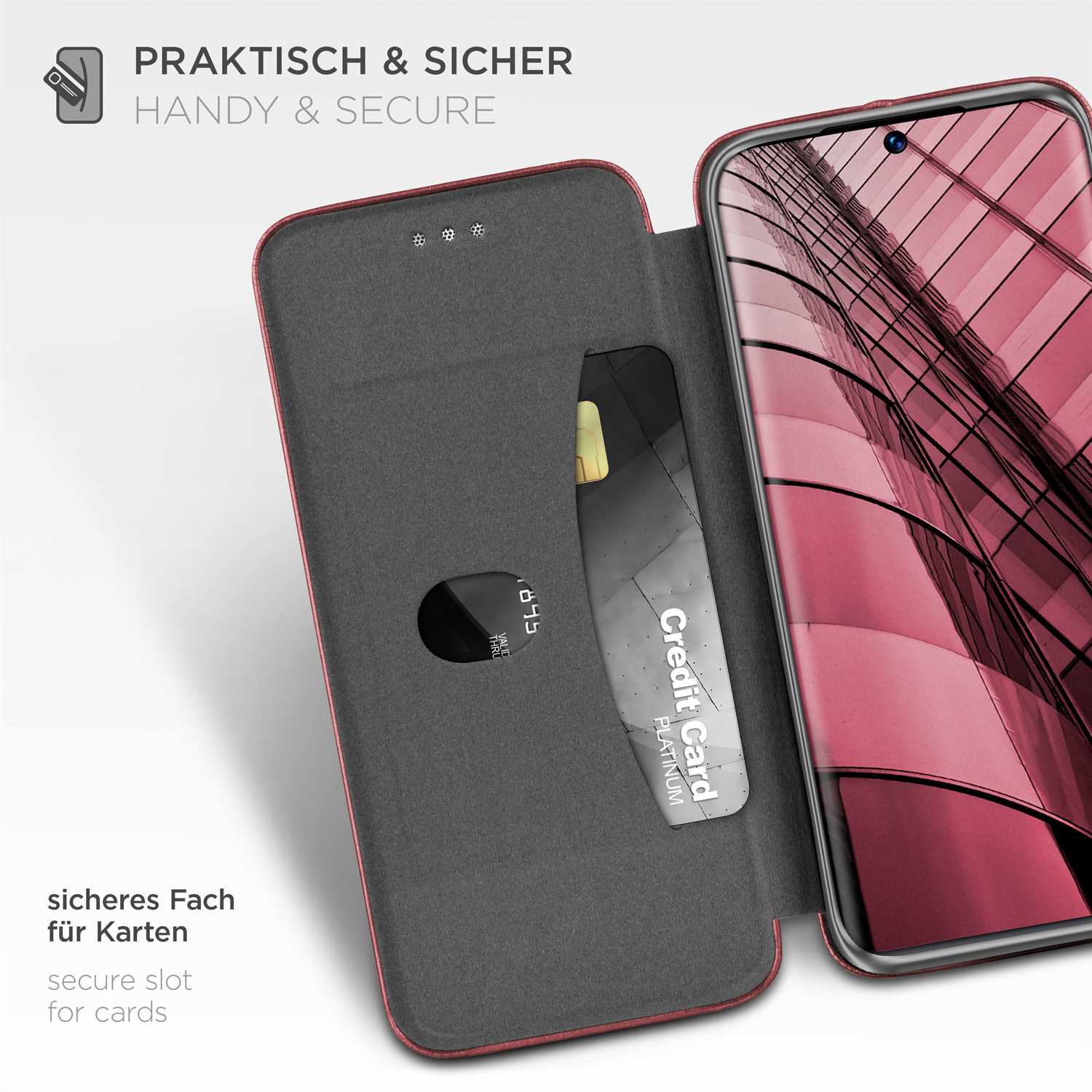 ONEFLOW Business Case Huawei P50 Pro Handytasche mit Kartenfach – Weiteres Produktbild 3