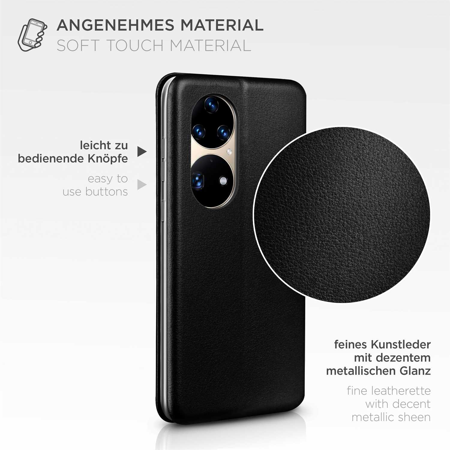 ONEFLOW Business Case Huawei P50 Pro Handytasche mit Kartenfach – Weiteres Produktbild 5 ONEFLOW Business Case Huawei P50 Pro Handytasche mit Kartenfach – Weiteres Produktbild 5