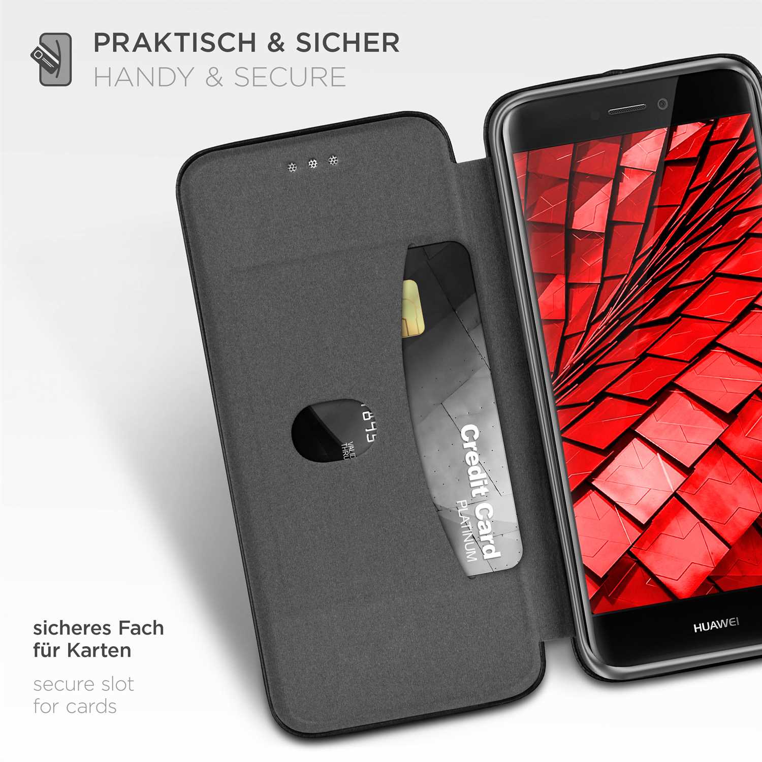 ONEFLOW Business Case Huawei P8 Lite 2017 Handytasche mit Kartenfach – Weiteres Produktbild 3 ONEFLOW Business Case Huawei P8 Lite 2017 Handytasche mit Kartenfach – Weiteres Produktbild 3