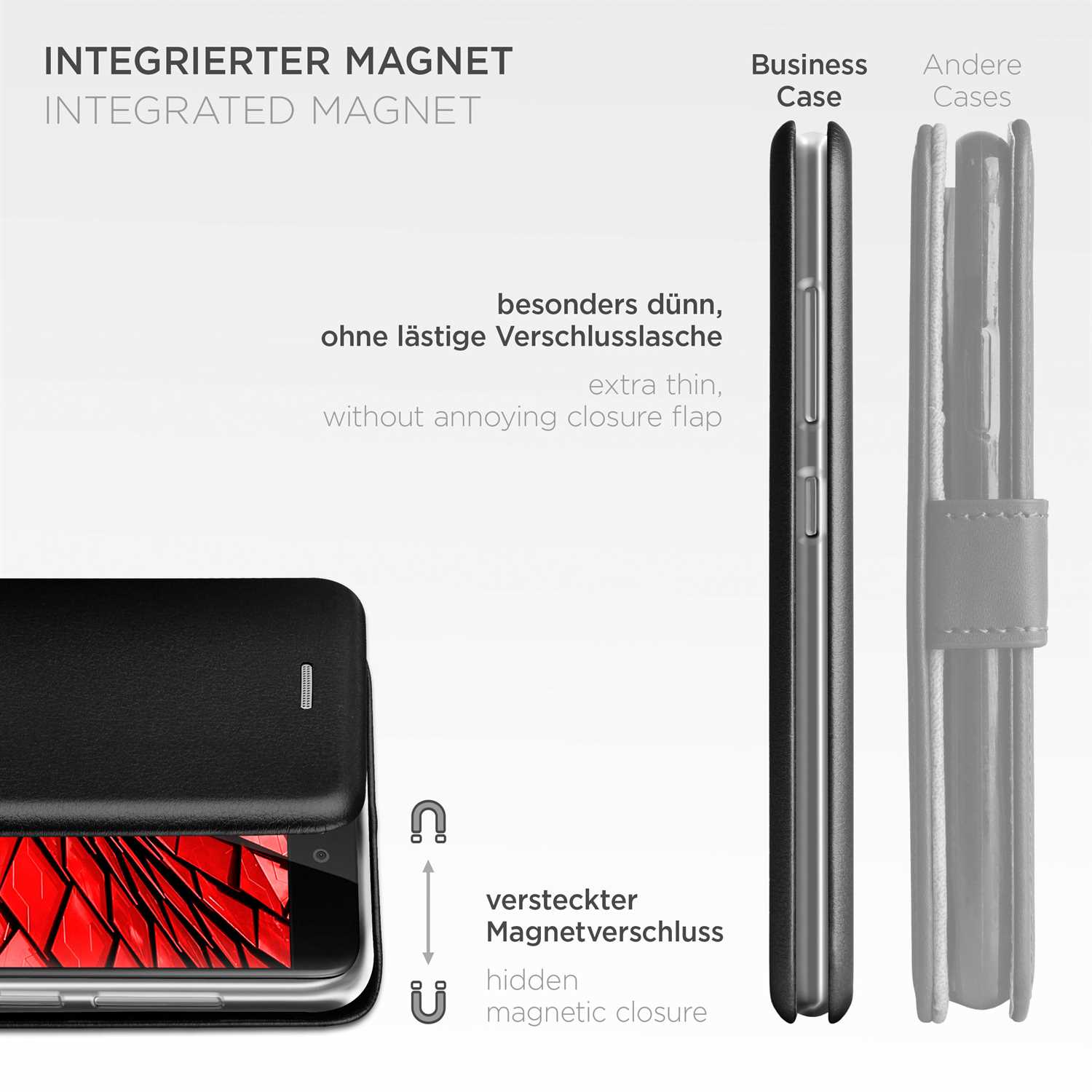 ONEFLOW Business Case Huawei P8 Lite 2017 Handytasche mit Kartenfach – Weiteres Produktbild 6 ONEFLOW Business Case Huawei P8 Lite 2017 Handytasche mit Kartenfach – Weiteres Produktbild 6