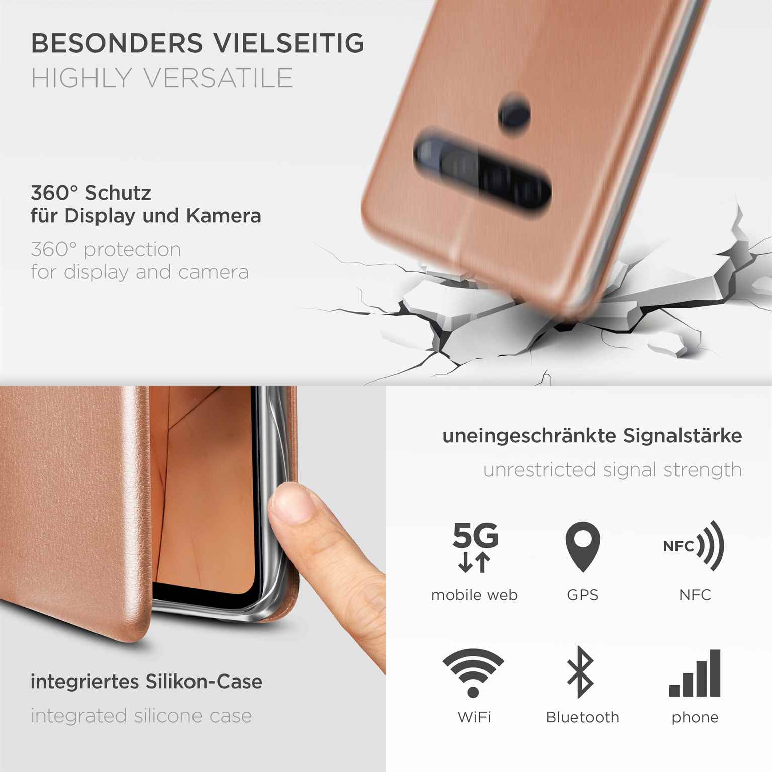 ONEFLOW Business Case LG G8s ThinQ Handytasche mit Kartenfach – Weiteres Produktbild 3