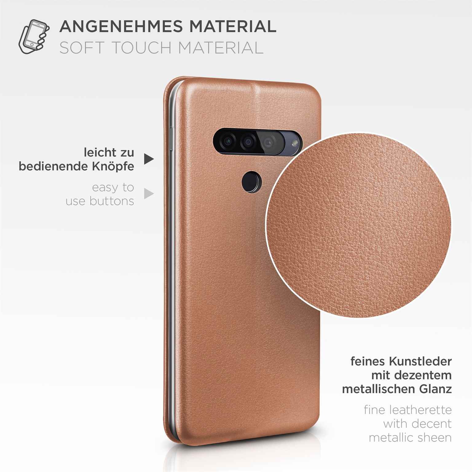 ONEFLOW Business Case LG G8s ThinQ Handytasche mit Kartenfach – Weiteres Produktbild 4