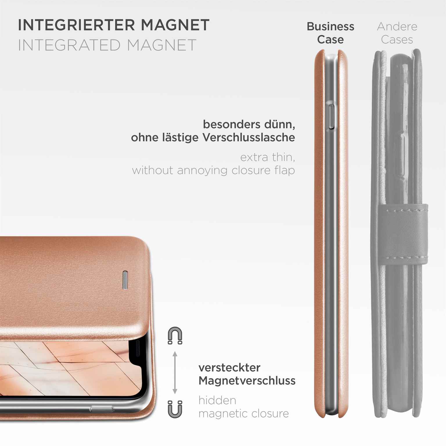 ONEFLOW Business Case LG G8s ThinQ Handytasche mit Kartenfach – Weiteres Produktbild 5