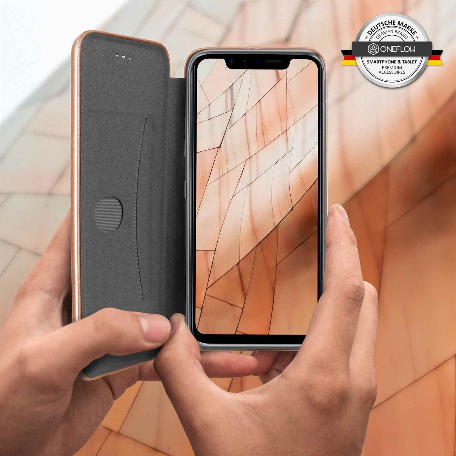 ONEFLOW Business Case LG G8s ThinQ Handytasche mit Kartenfach – Weiteres Produktbild 6