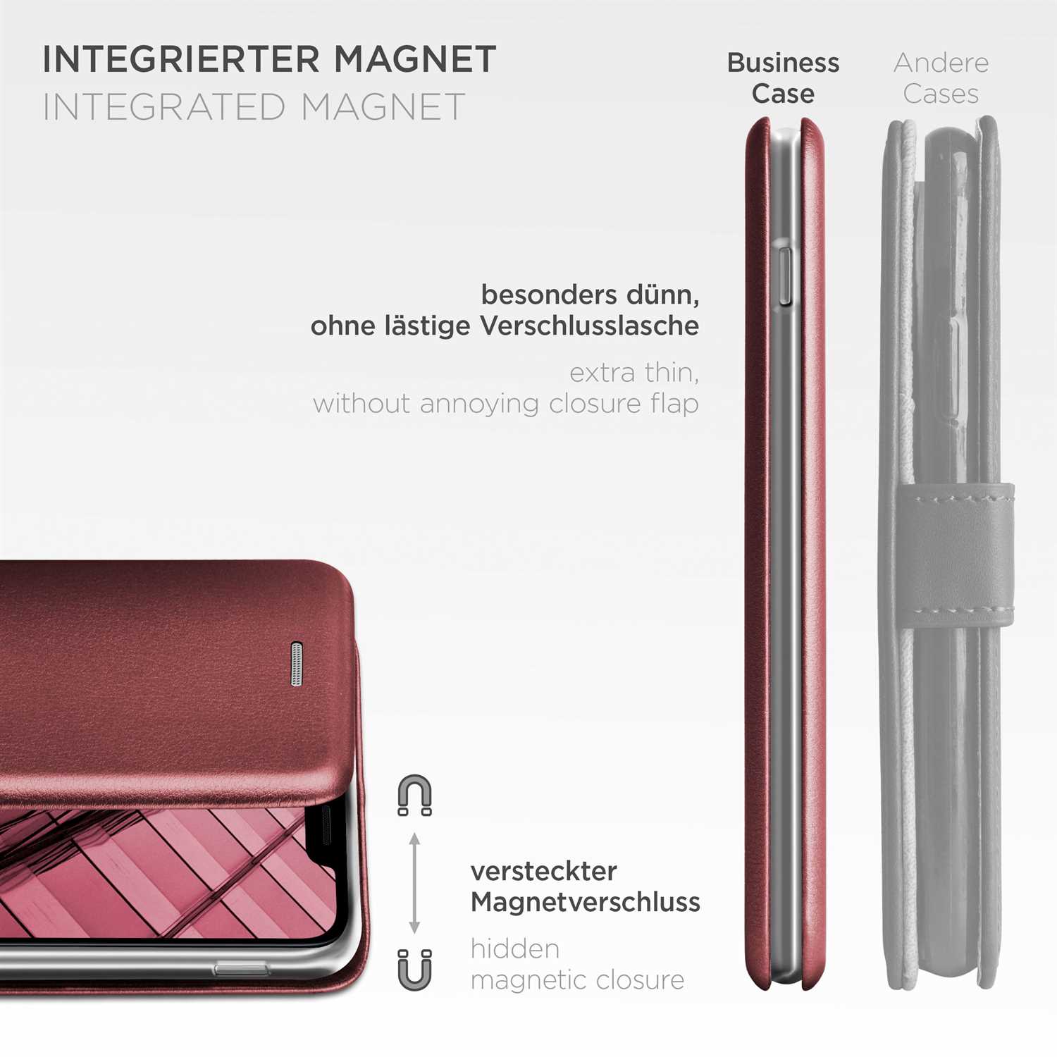 ONEFLOW Business Case LG G8s ThinQ Handytasche mit Kartenfach – Weiteres Produktbild 5