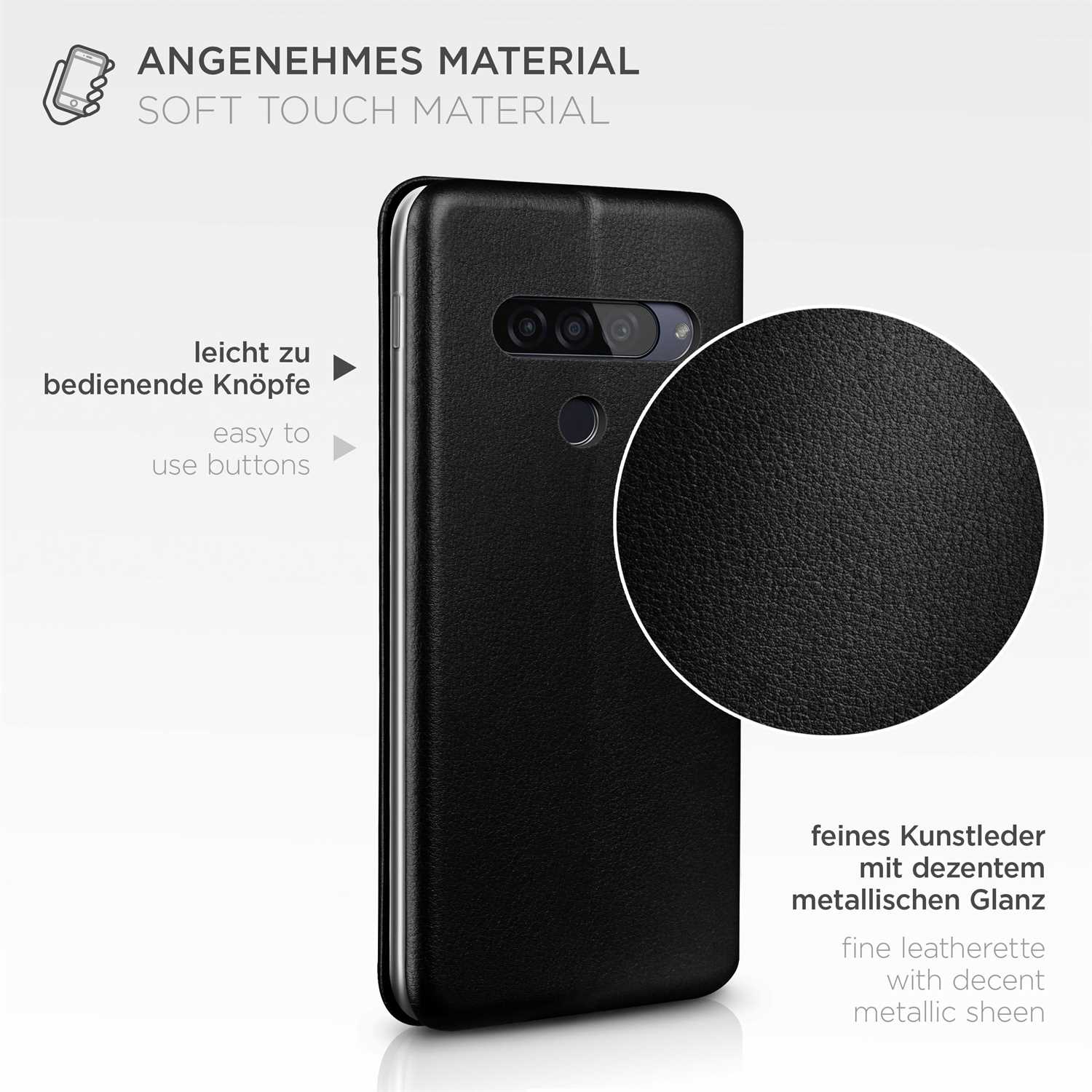 ONEFLOW Business Case LG G8s ThinQ Handytasche mit Kartenfach – Weiteres Produktbild 4