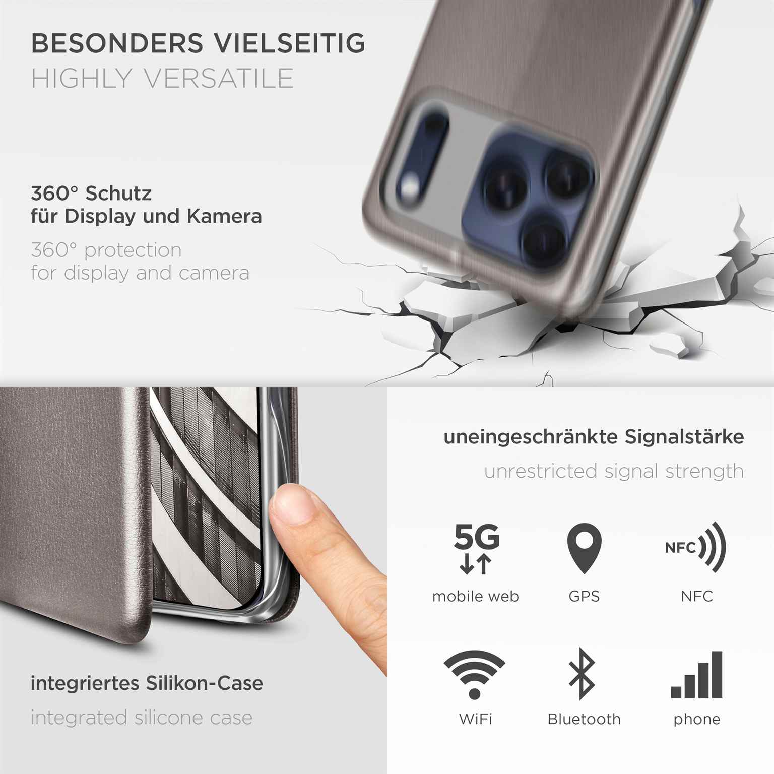 ONEFLOW Business Case iPhone 17 Pro Max Handytasche mit Kartenfach – Weiteres Produktbild 4 ONEFLOW Business Case iPhone 17 Pro Max Handytasche mit Kartenfach – Weiteres Produktbild 4