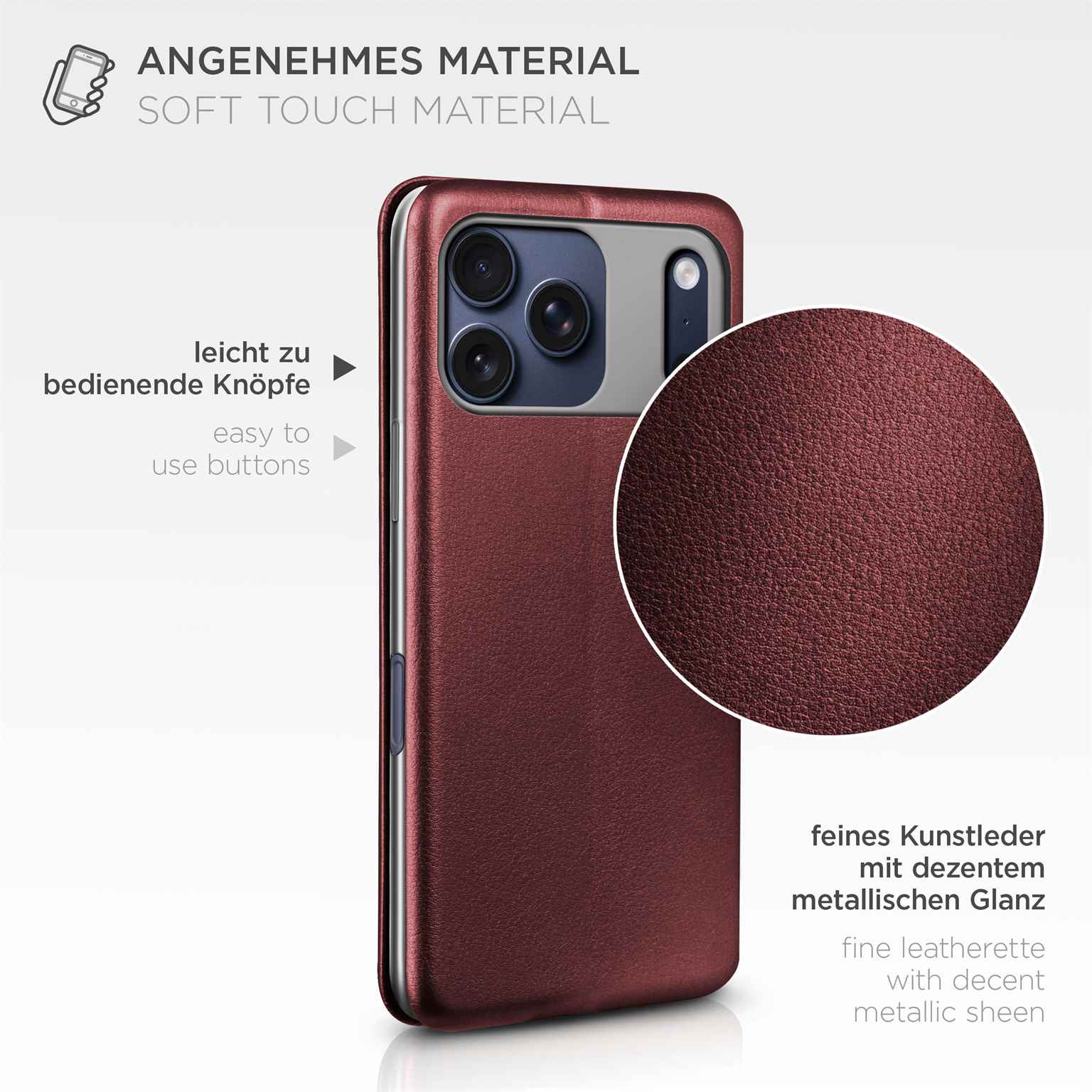 ONEFLOW Business Case iPhone 17 Pro Max Handytasche mit Kartenfach – Weiteres Produktbild 5