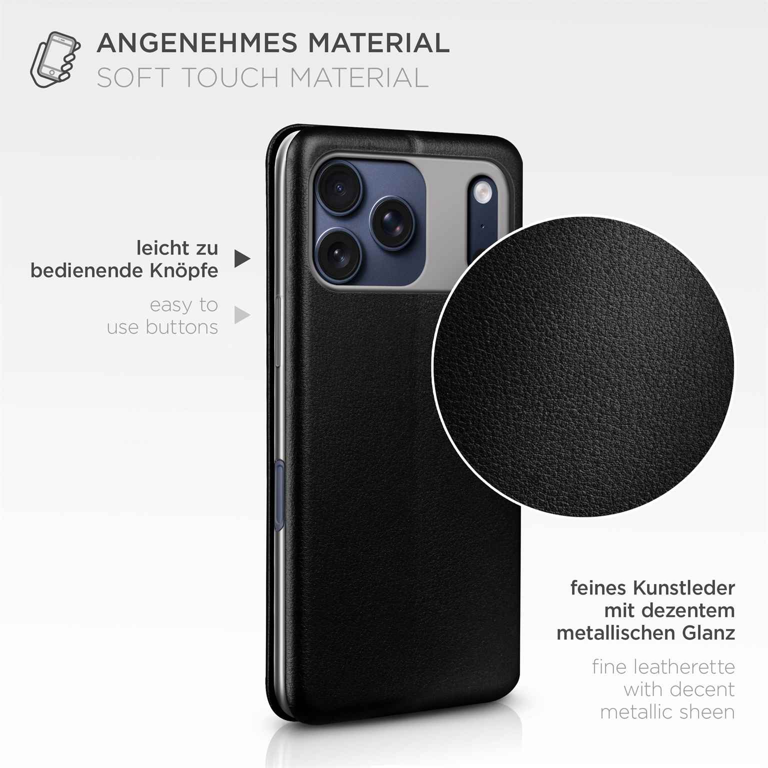 ONEFLOW Business Case iPhone 17 Pro Max Handytasche mit Kartenfach – Weiteres Produktbild 5 ONEFLOW Business Case iPhone 17 Pro Max Handytasche mit Kartenfach – Weiteres Produktbild 5