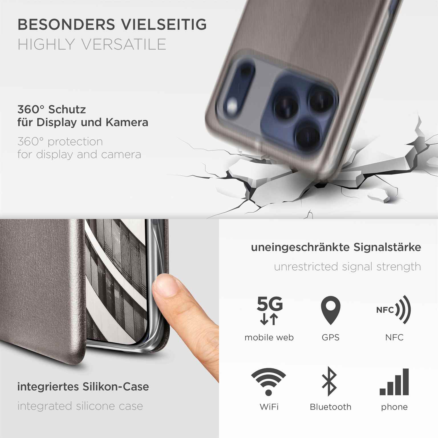 ONEFLOW Business Case iPhone 17 Pro Handytasche mit Kartenfach – Weiteres Produktbild 4 ONEFLOW Business Case iPhone 17 Pro Handytasche mit Kartenfach – Weiteres Produktbild 4