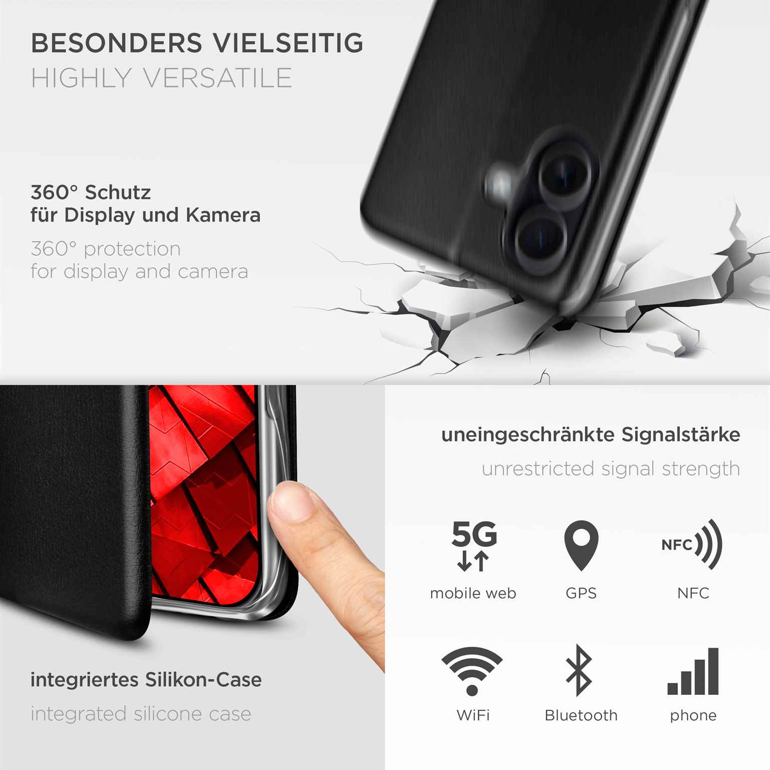 ONEFLOW Business Case iPhone 17 Handytasche mit Kartenfach – Weiteres Produktbild 4