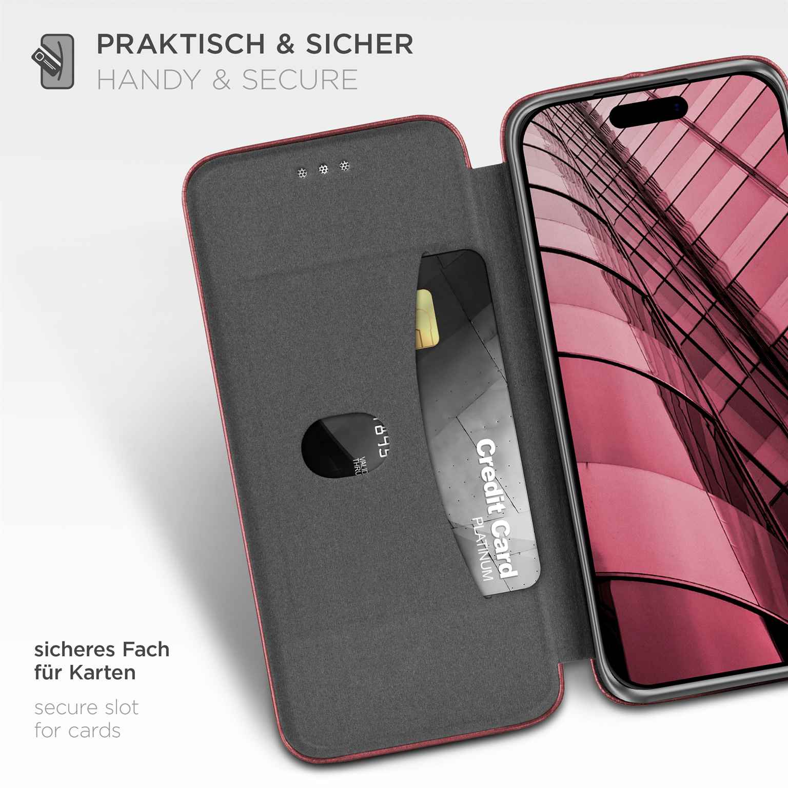 ONEFLOW Business Case iPhone Air Handytasche mit Kartenfach – Weiteres Produktbild 3