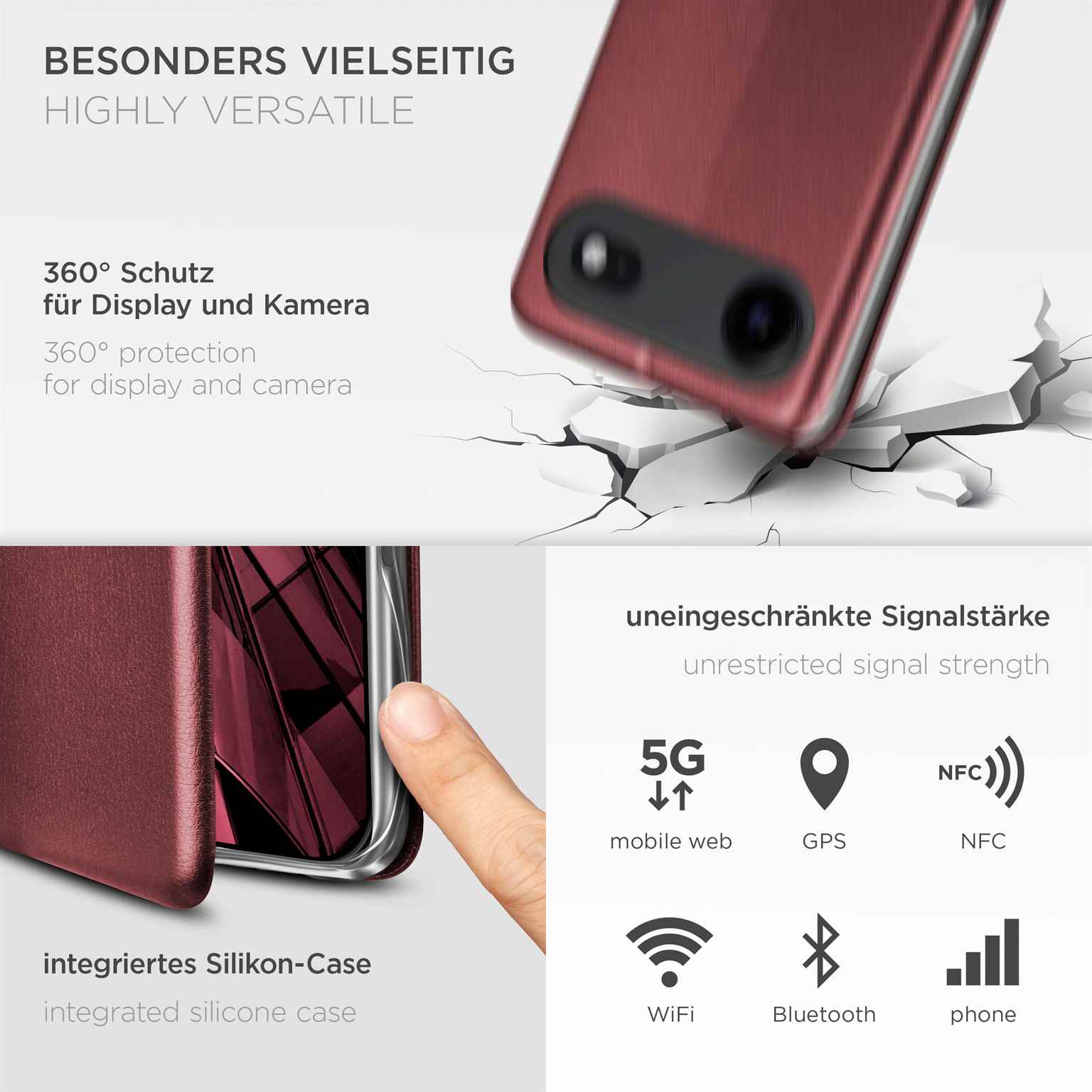 ONEFLOW Business Case iPhone Air Handytasche mit Kartenfach – Weiteres Produktbild 4