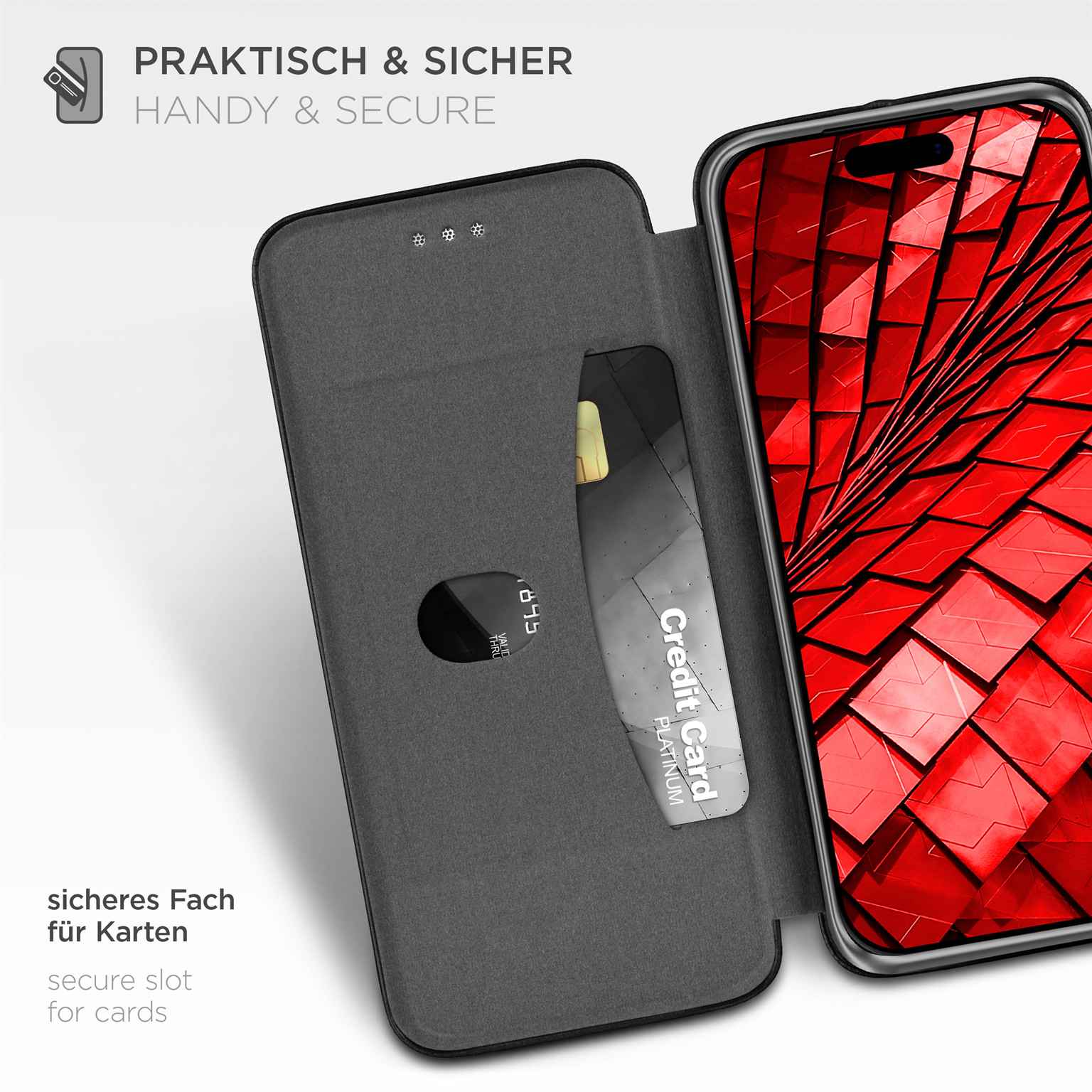 ONEFLOW Business Case iPhone Air Handytasche mit Kartenfach – Weiteres Produktbild 3